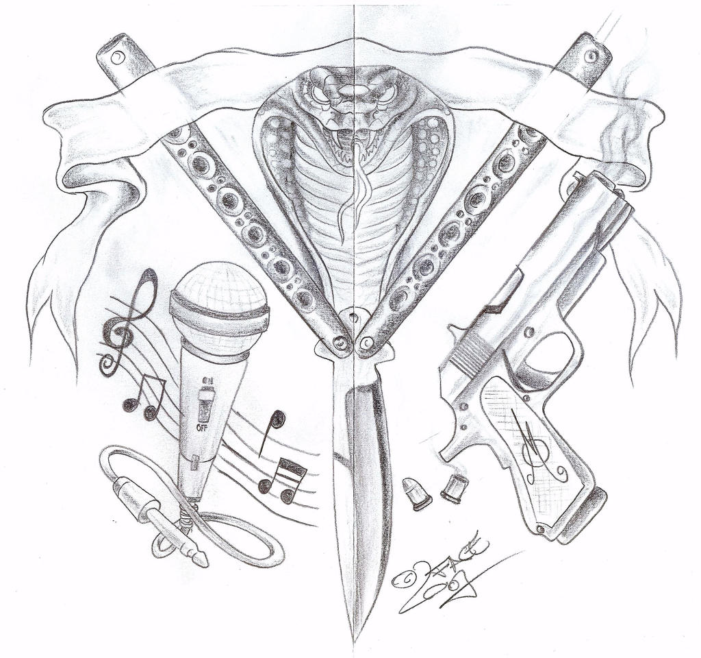 Gangster Gun Tattoo Drawings Best Tattoo Ideas