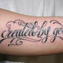 Letter Chicano Style Tattoo