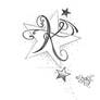 New Letter Stars Tattoo Design