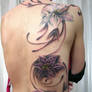 Backpiece Flower Tattoo