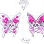 Butterfly Skull Tattoo Design