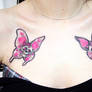 Butterfly Skull Girly Tattoo