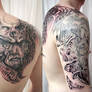 BMechanic Horror Sleeve Tattoo