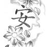 Blossom kanji Tattoo Design