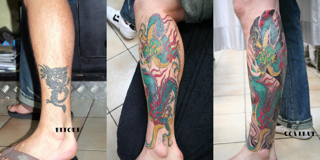 Japanese Style Cover up Tattoo