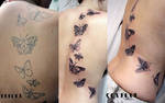 Cover up Butterflies Tattoo