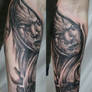 Horror Arm Sleeve Skull Tat