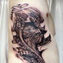 Ribs Skull Tattoo