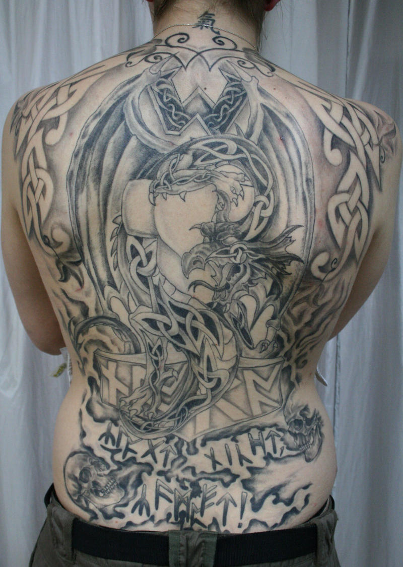 Backpiece Woman Celtic BG TaT