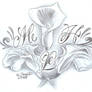 Flower chicano Letter Design