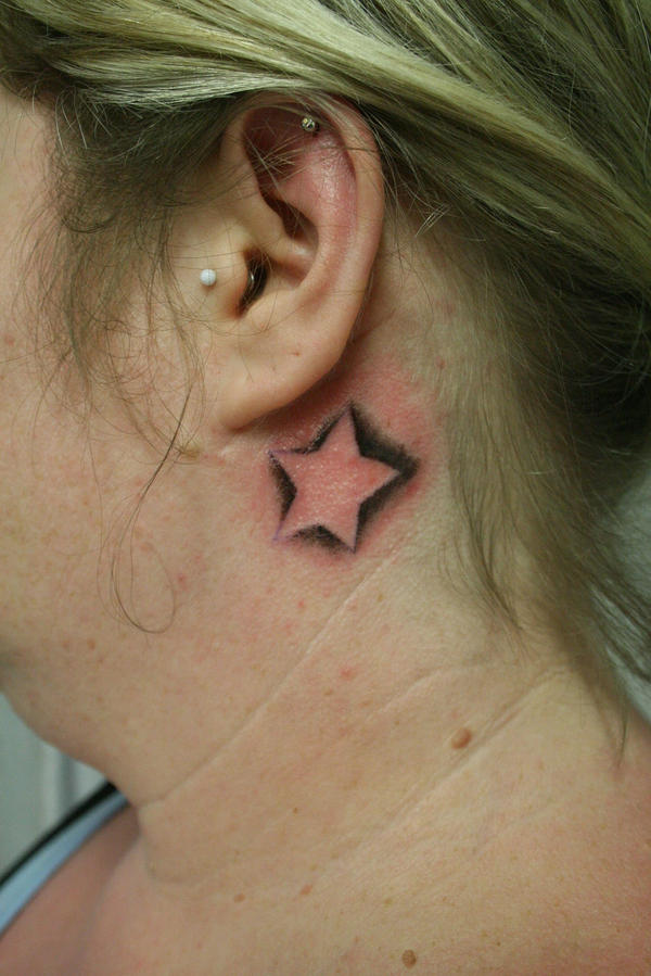 Little Star behind the ear