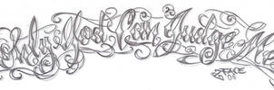 Chicano lettering God Design