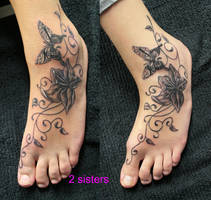 sisters TaT Butterfly Flower