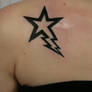 Lightning Star Tattoo