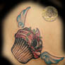muffin girly skull wings