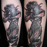 bloody devil baphomet tattoo