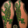 Iguana Big Tattoo Color