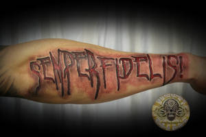 semper fidelis lettering