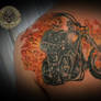 Ghost rider tattoo fin