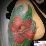 Cover up Hibiscus Tattoo