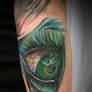 Crazy freaky eye tattoo