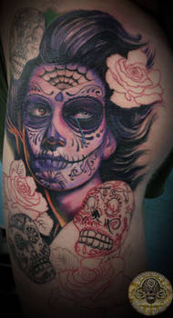 La Catrina Dia de los muertos prog tat