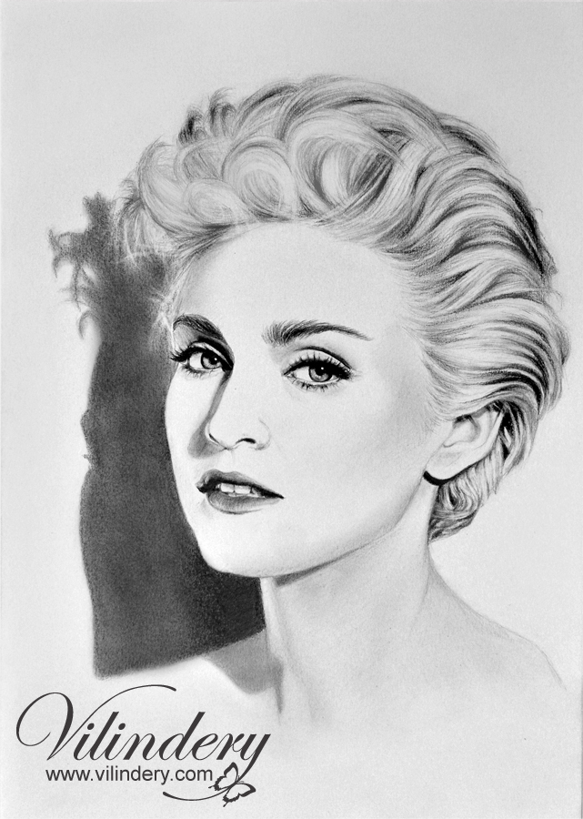 Madonna - pencil drawing