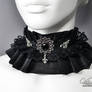 Gothic Victorian Choker with black amulet