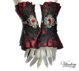 Red Victorian cuffs