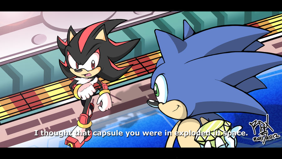 SA2 Sonic vs Shadow scene by RGXSuperSonic on DeviantArt SA2 Sonic vs Shadow scene by RGXSuperSonic on DeviantArt