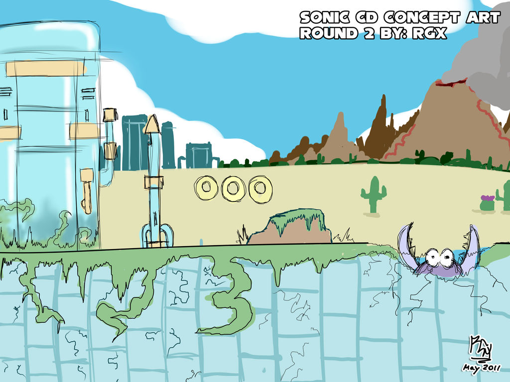Sonic CD - Round 2 Concept art by RGXSuperSonic on DeviantArt
