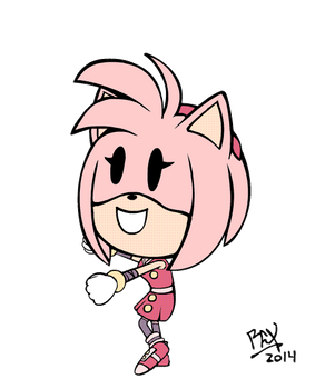 Sonic Boom GO - Chibi Amy monkey dance