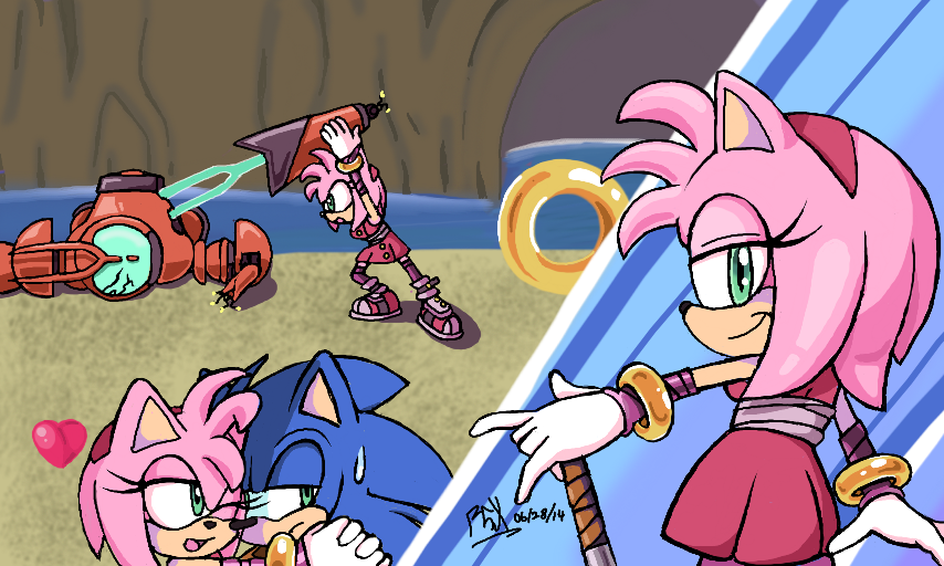 pic Sonic Boom Sonic And Amy Deviantart colors 3d sonic boom amy rose by