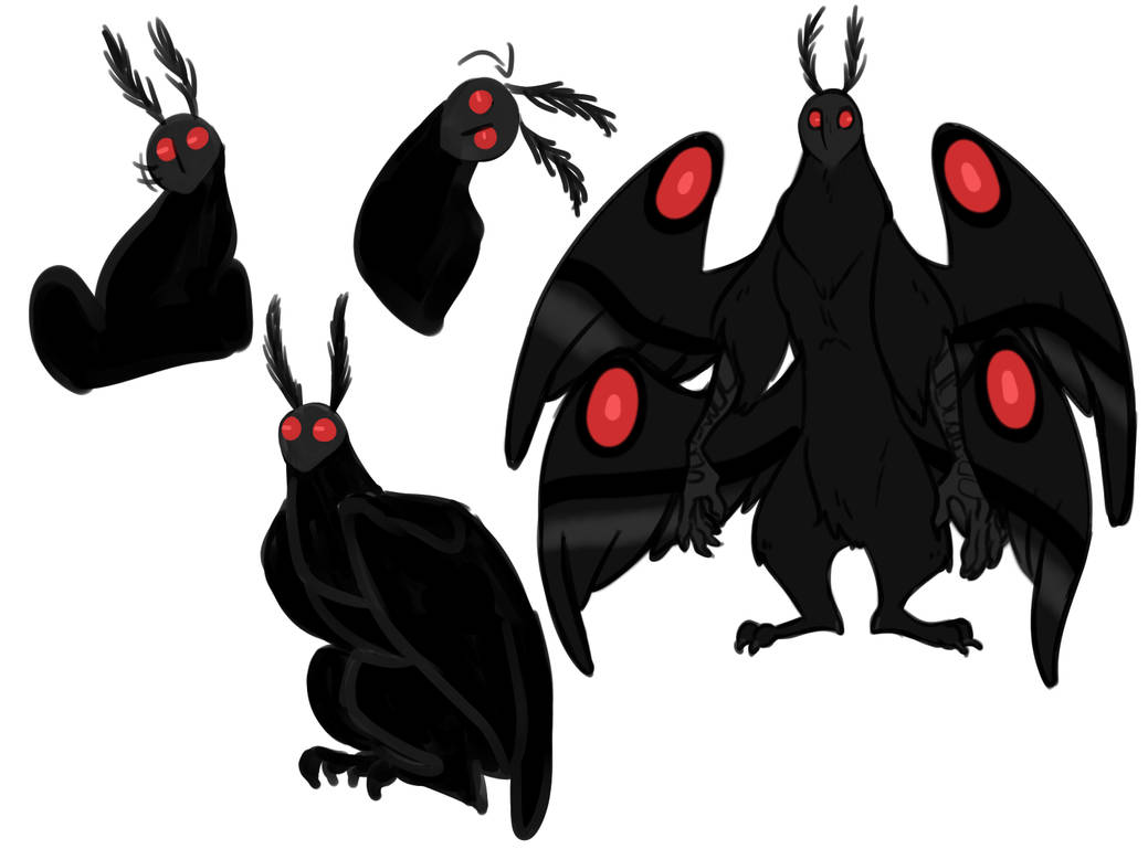 Low Poly Mothman Concept- Mothman by LilMissKiwi on DeviantArt
