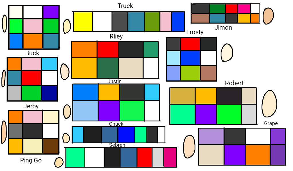 My Characters Oc Colors Pallets by Loudiefanclub192 on DeviantArt