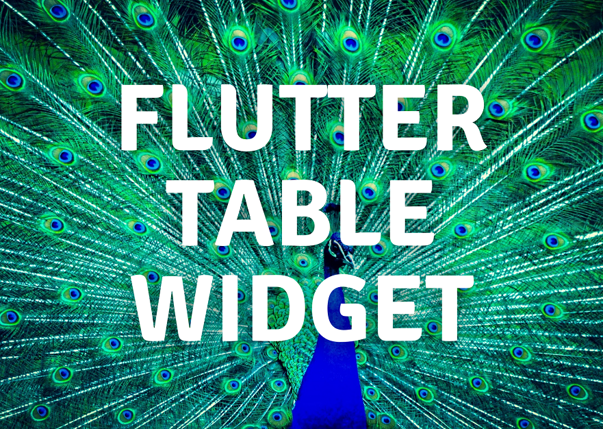 Flutter Table Widget Example by codingwithdhrumil on DeviantArt