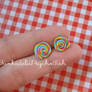 Lollipop Earrings 1 - Rainbow
