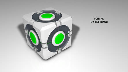 Portal Cube made in Cinema 4D R12 Studio