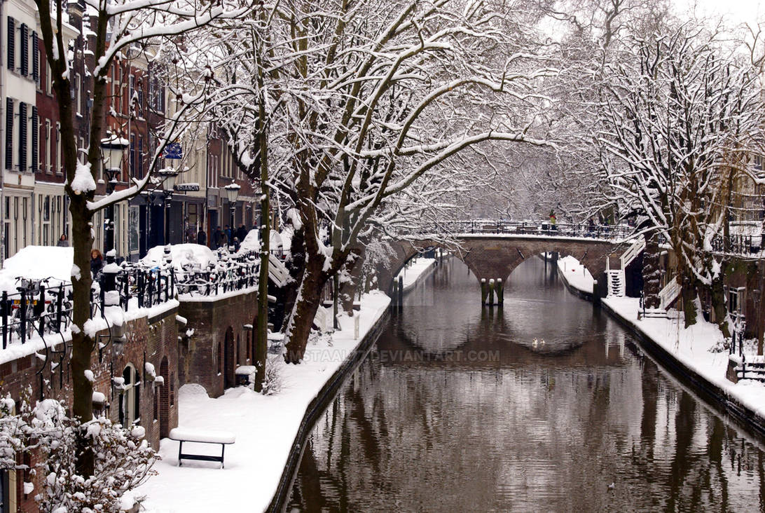 Utrecht canals in winter 3 by amstaal77