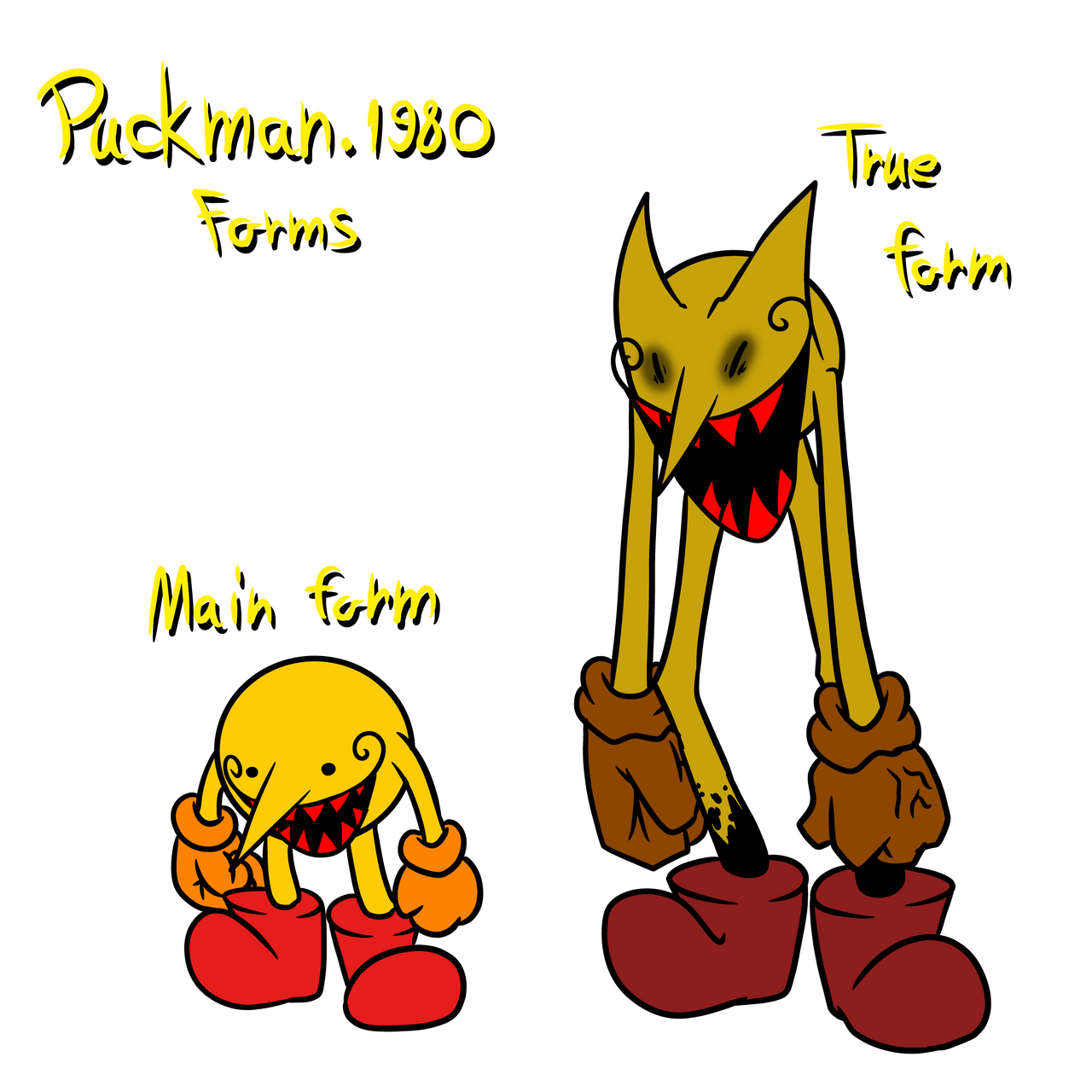 Puck Real Form Puckman.1980 forms/true form fanart!! by ColorArtAndBolb on DeviantArt