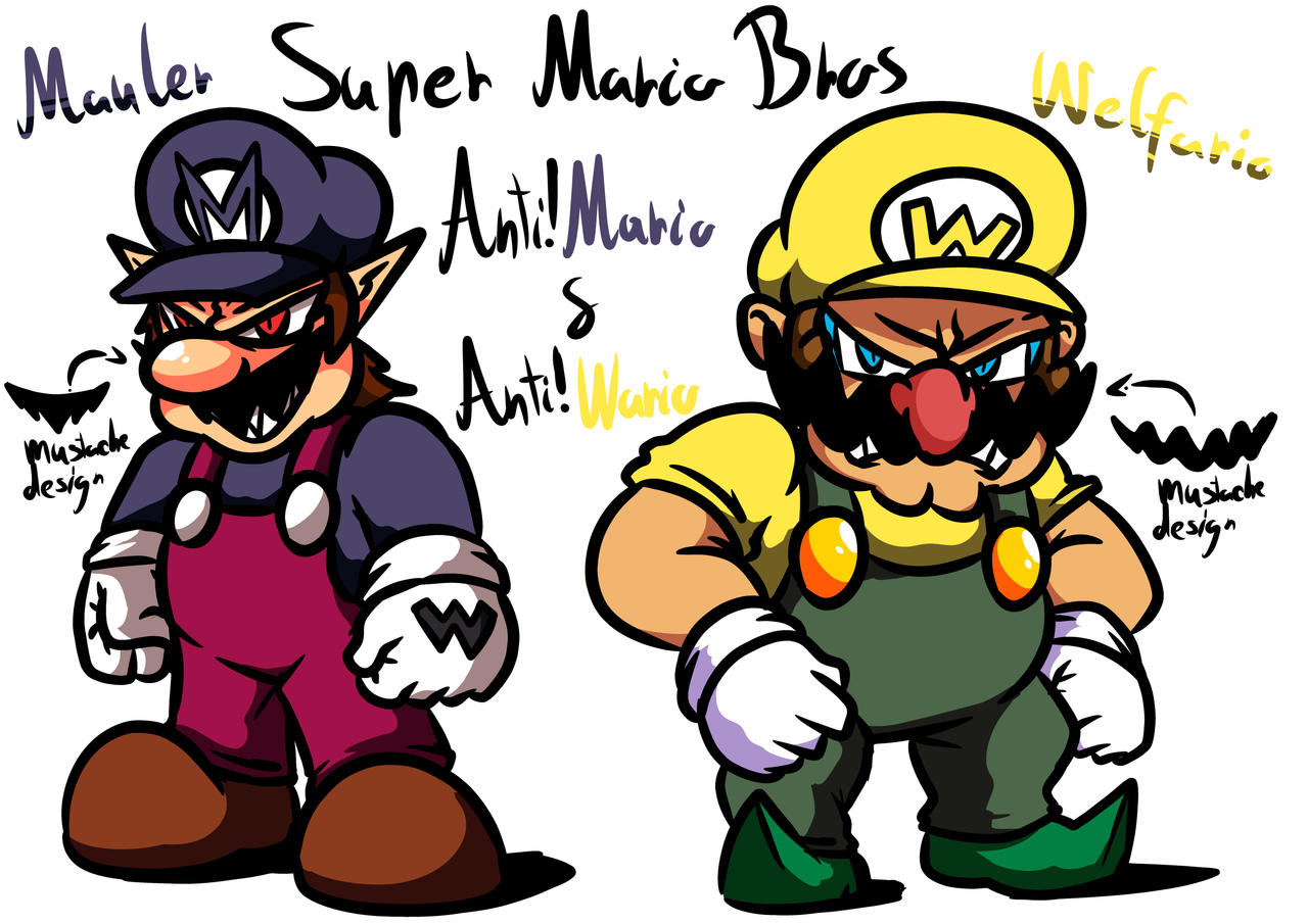 Super Mario Bros - 'AntiUniverse' Mario n' Wario!! by ColorArtAndBolb ...
