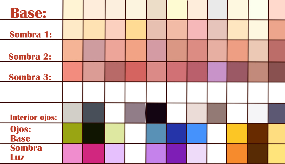 Paleta manga by Leria-r on DeviantArt Paleta manga by Leria-r on DeviantArt