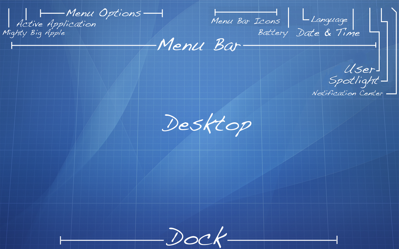 Blueprint Wallpaper for Mac OS X Mavericks 10.9.x by recoxblazer