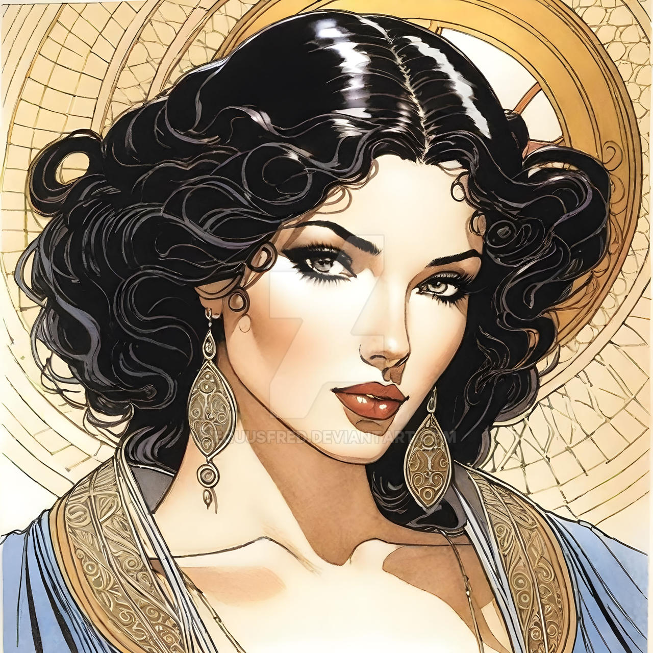 Tribute to Milo Manara by equusfred on DeviantArt