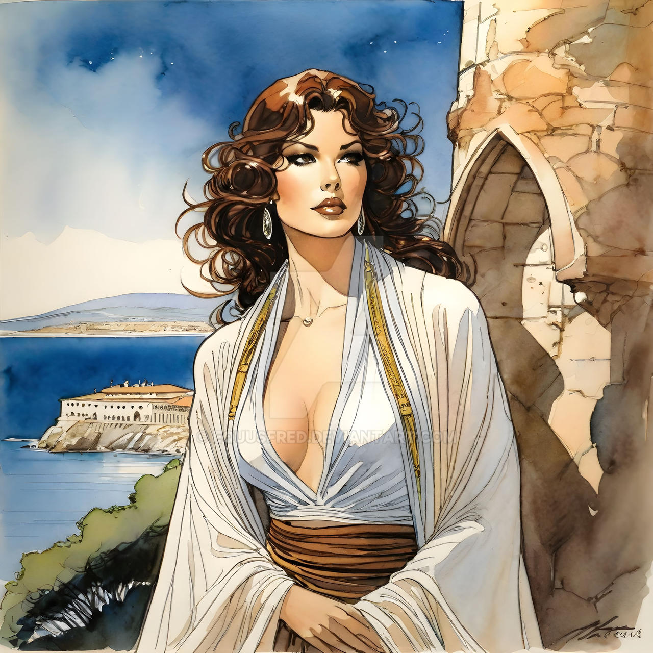 Tribute to Milo Manara by equusfred on DeviantArt