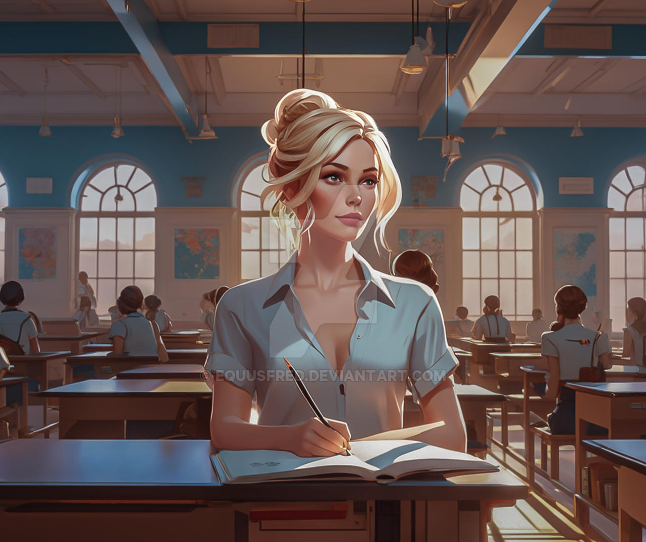 Teacher in the Classroom by equusfred on DeviantArt