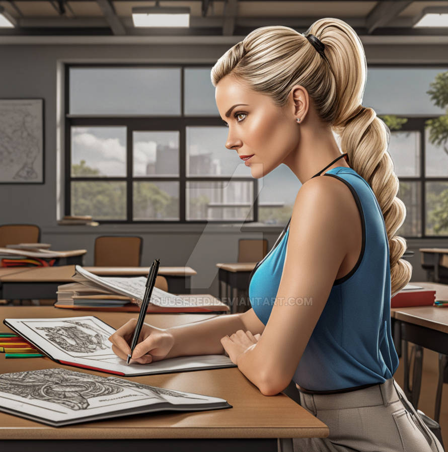 Teacher in the Classroom by equusfred on DeviantArt