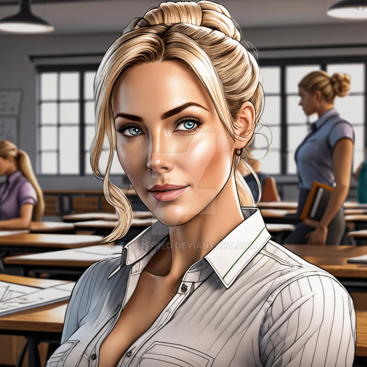 Teacher in the Classroom by equusfred on DeviantArt