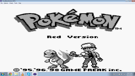 Playing Pokemon Red Version