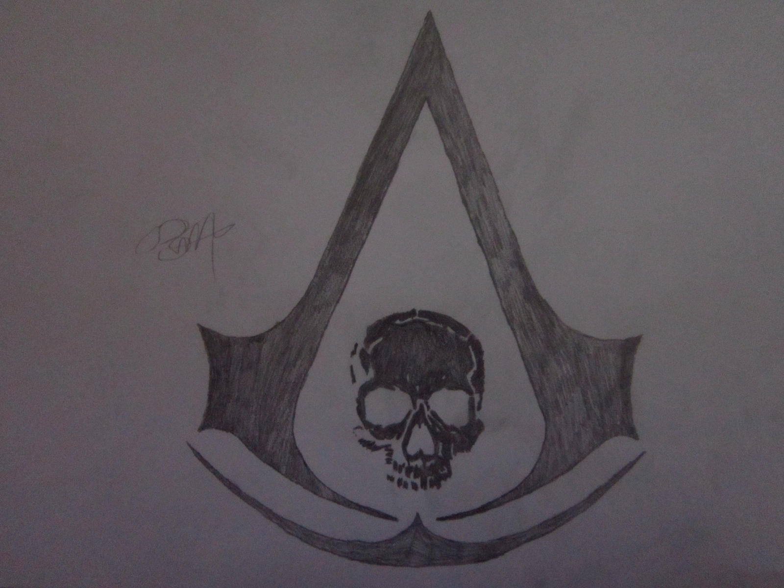 Assassin's Creed Black Flag Logo Drawing by Binary-Map on DeviantArt